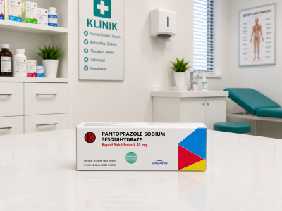 PANTOPRAZOLE SODIUM SESQUIHYDRATE Kaplet Salut Enterik 40 mg